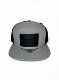 GREY SNAPBACK WITH BLACK PATCH